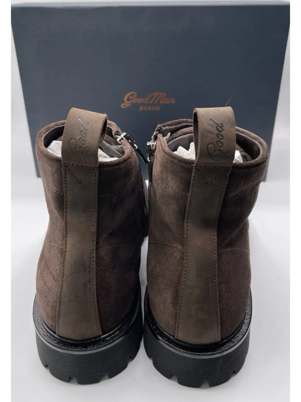 Good Man Brand Men's Size 11 Modern City Boot Italian Leather Brown‎ Suede $268